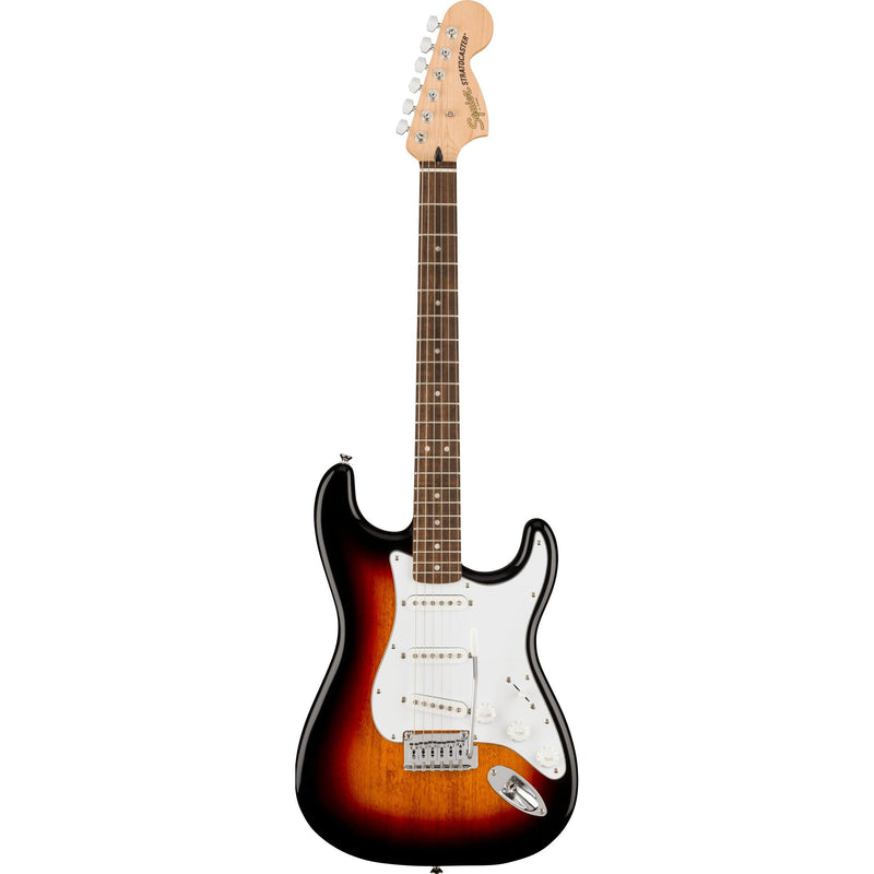 Squier Affinity Stratocaster Electric Guitar-Guitar & Bass-Squier-Maple-Black-Logans Pianos