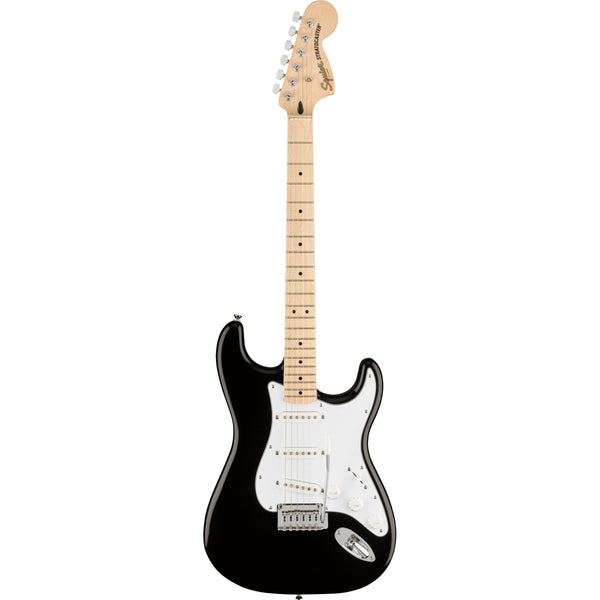 Squier Affinity Stratocaster Electric Guitar-Guitar & Bass-Squier-Maple-Black-Logans Pianos