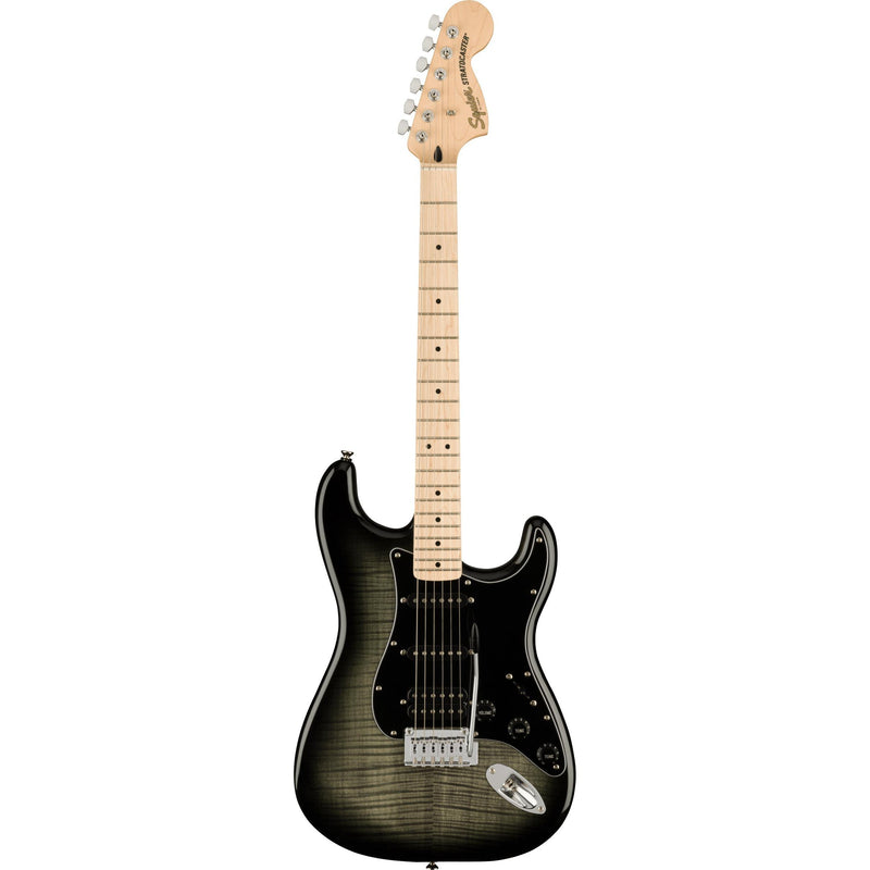 Squier Affinity Stratocaster FMT HSS Electric Guitar-Guitar & Bass-Squier-Black Burst-Logans Pianos