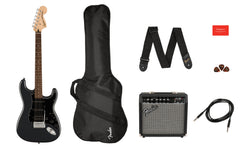 Squier Affinity Stratocaster HSS Pack-Guitar & Bass-Squier-Charcoal Frost Metallic-Logans Pianos