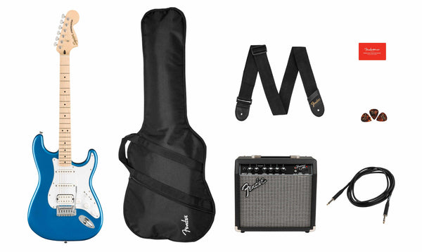 Squier Affinity Stratocaster HSS Pack-Guitar & Bass-Squier-Charcoal Frost Metallic-Logans Pianos