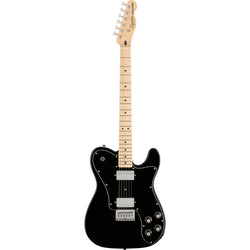 Squier Affinity Telecaster Deluxe Electric Guitar-Guitar & Bass-Squier-Maple-Black-Logans Pianos