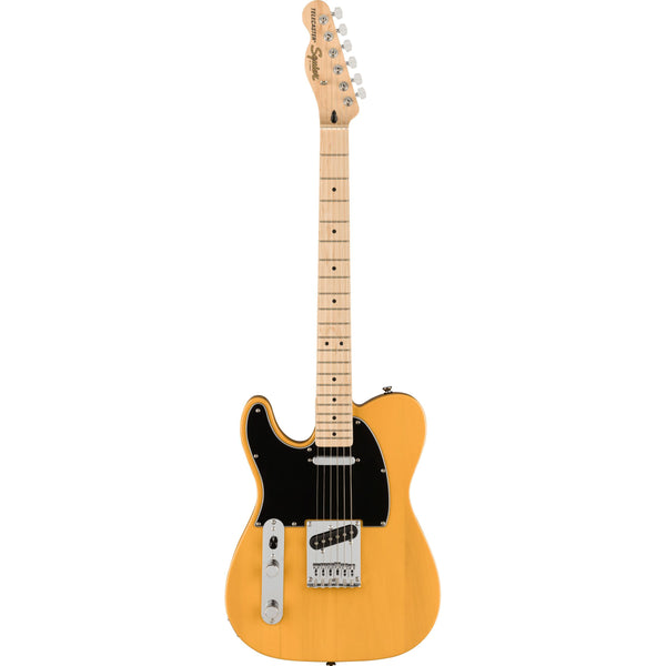 Squier Affinity Telecaster Left Handed Electric Guitar-Guitar & Bass-Squier-Butterscotch Blonde-Logans Pianos