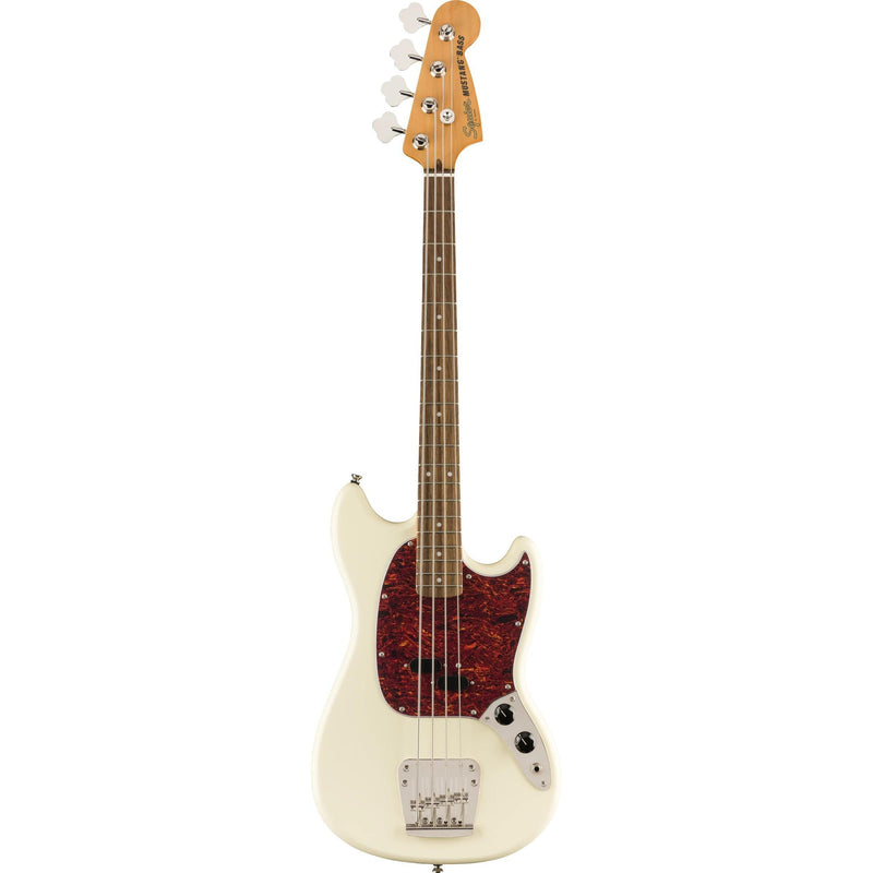 Squier Classic Vibe '60s Mustang Bass-Guitar & Bass-Squier-Olympic White-Logans Pianos