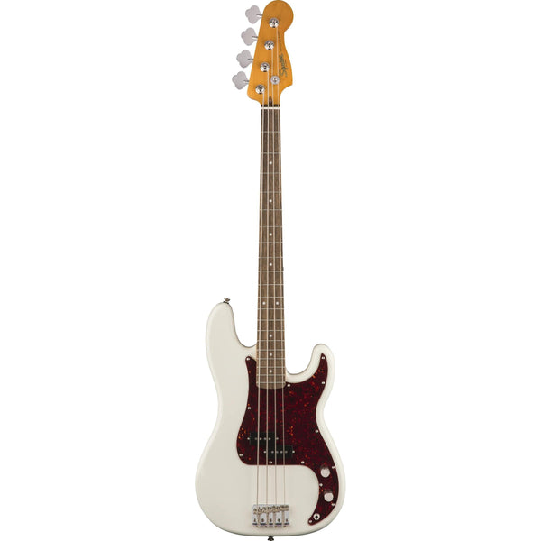 Squier Classic Vibe '60s Precision Bass-Guitar & Bass-Squier-Olympic White-Logans Pianos