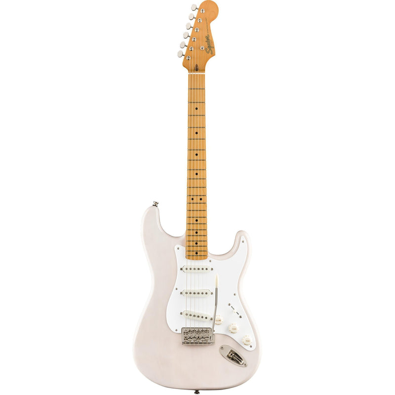 Squier Classic Vibe Stratocaster '50s Electric Guitar-Guitar & Bass-Squier-White Blonde-Logans Pianos