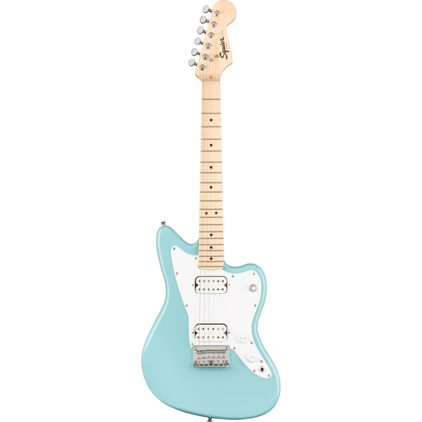 Squier Mini Jazzmaster HH Electric Guitar-Guitar & Bass-Squier-Daphne Blue-Logans Pianos