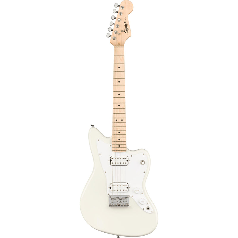 Squier Mini Jazzmaster HH Electric Guitar-Guitar & Bass-Squier-Olympic White-Logans Pianos