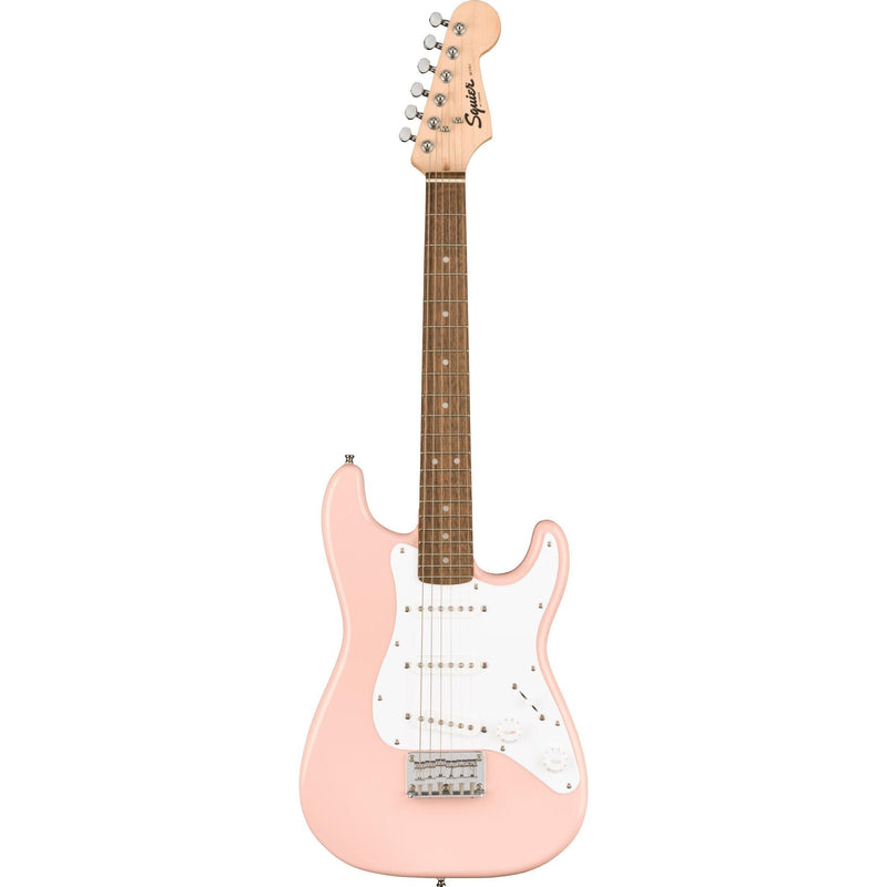 Squier Mini Strat Electric Guitar-Guitar & Bass-Squier-Shell Pink-Logans Pianos