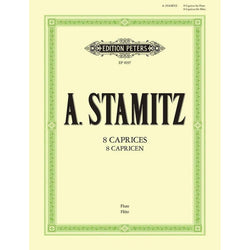 Stamitz - 8 Caprices for Solo Flute-Sheet Music-Edition Peters-Logans Pianos
