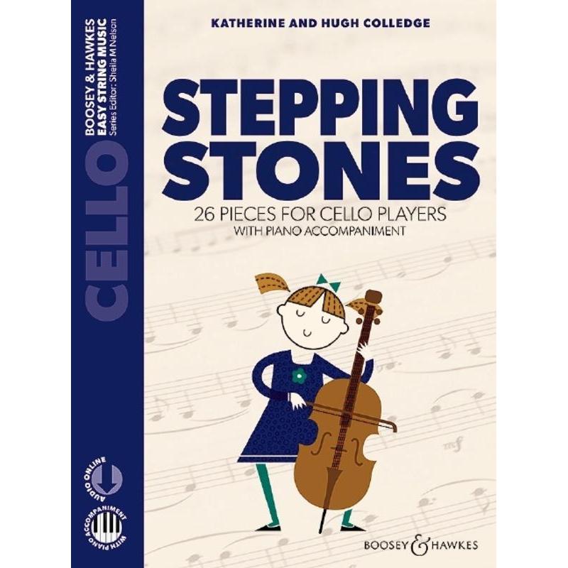 Stepping Stones Cello-Sheet Music-Boosey & Hawkes-Book/Piano Accompaniment +OLA-Logans Pianos