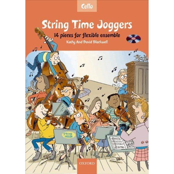 String Time Joggers Cello book + CD-Sheet Music-Oxford University Press-Logans Pianos