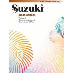 Suzuki Bass School - Volume 3-Sheet Music-Suzuki-Piano Accompaniment-Logans Pianos