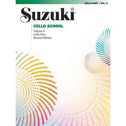 Suzuki Cello School - Volume 8-Sheet Music-Suzuki-Cello Part Book Only-Logans Pianos