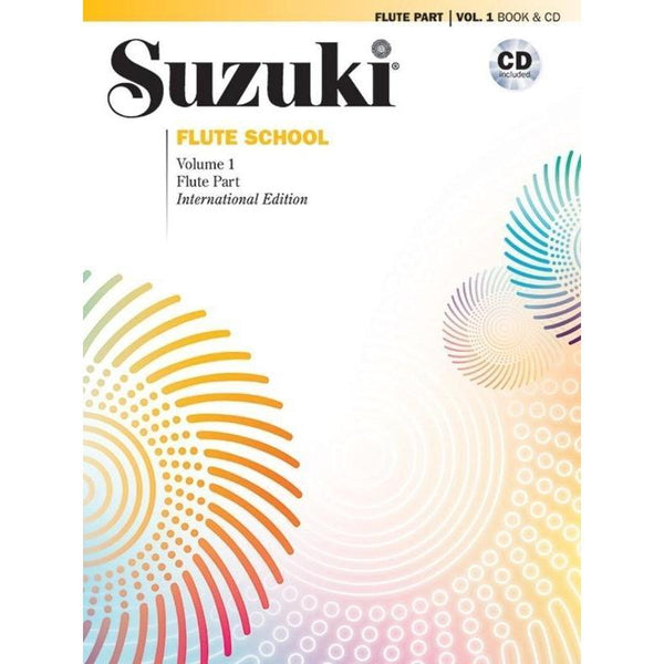 Suzuki Flute School - Volume 1-Sheet Music-Suzuki-Flute Part Book & CD-Logans Pianos