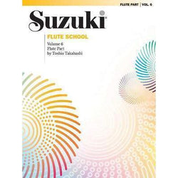 Suzuki Flute School - Volume 6-Sheet Music-Suzuki-Flute Part Book Only-Logans Pianos