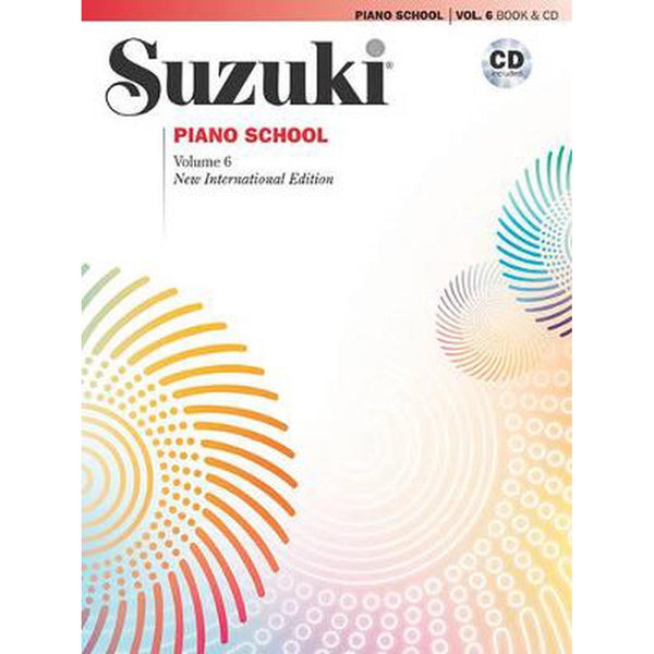 Suzuki Piano School - Volume 6-Sheet Music-Suzuki-Piano Part Book & CD-Logans Pianos