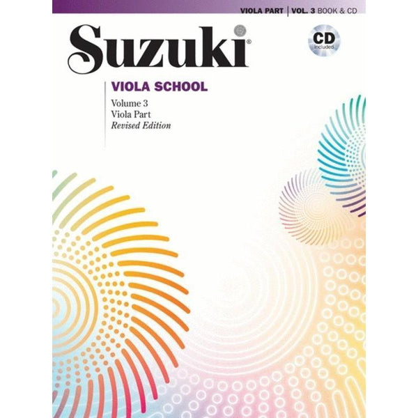 Suzuki Viola School - Volume 3-Sheet Music-Suzuki-Viola Part Book & CD-Logans Pianos