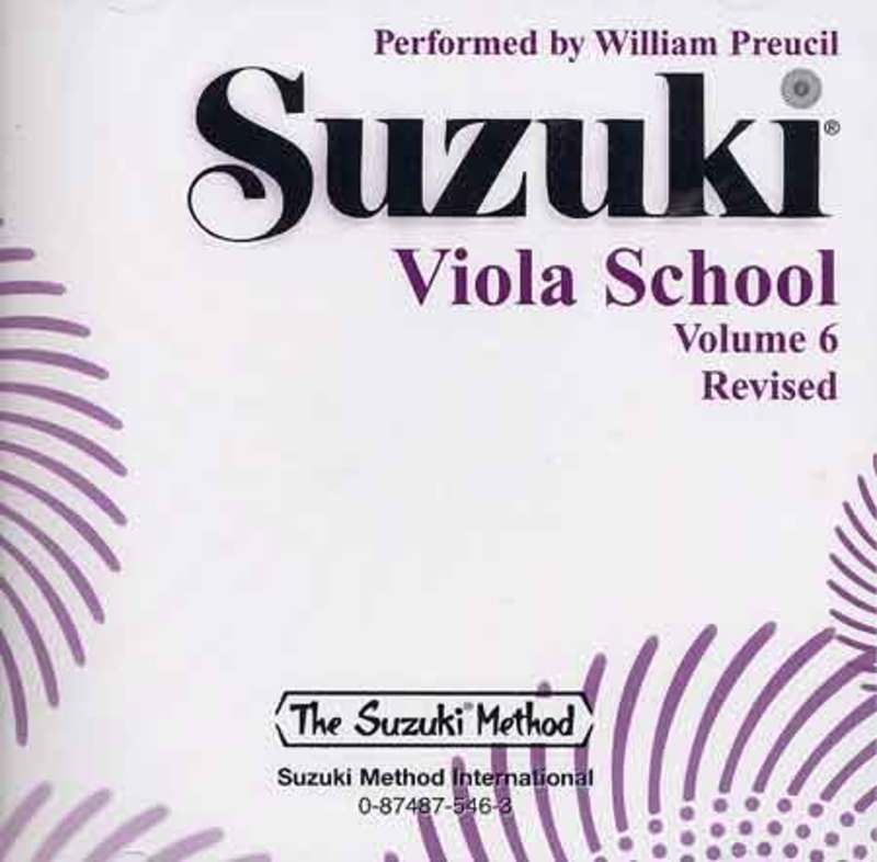 Suzuki Viola School - Volume 6-Sheet Music-Suzuki-Performance/Accompaniment CD-Logans Pianos