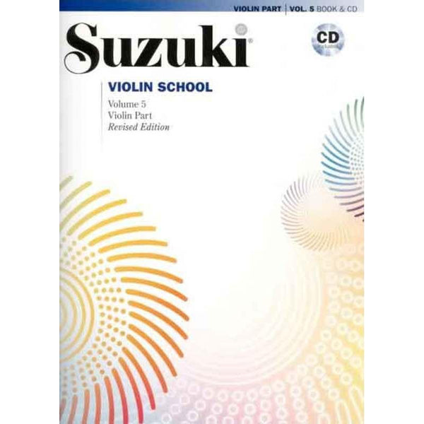 Suzuki Violin School - Volume 5-Sheet Music-Suzuki-Violin Part Book & CD-Logans Pianos