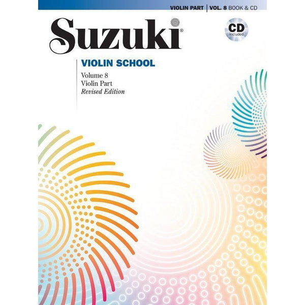 Suzuki Violin School - Volume 8-Sheet Music-Suzuki-Violin Part Book & CD-Logans Pianos