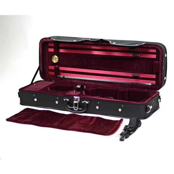TG Hill Style Violin Case-Orchestral Strings-TG-Black/Wine-4/4-Logans Pianos