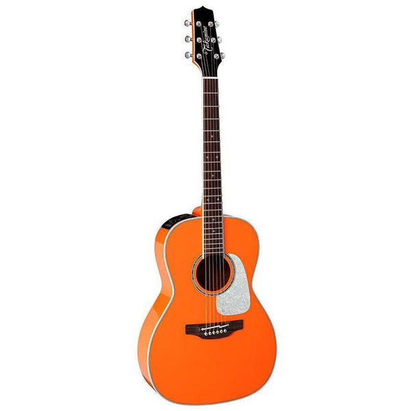 Takamine Custom CP3NY Acoustic Electric Guitar-Guitar & Bass-Takamine-Orange-Logans Pianos