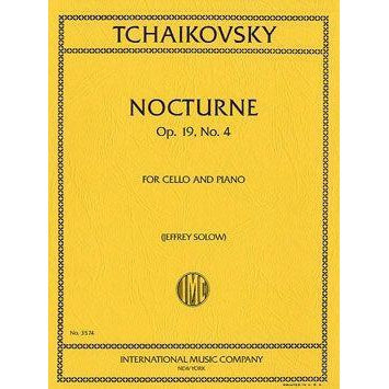 Tchaikovsky - Nocturne in D mnor Op. 19 No. 4-Sheet Music-International Music Company-Logans Pianos