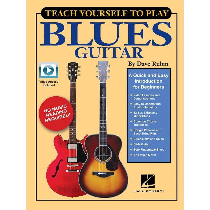 Teach Yourself to Play Blues Guitar-Sheet Music-Hal Leonard-Logans Pianos