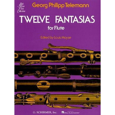 Telemann - 12 Fantasies for Flute-Sheet Music-G. Schirmer Inc.-Logans Pianos