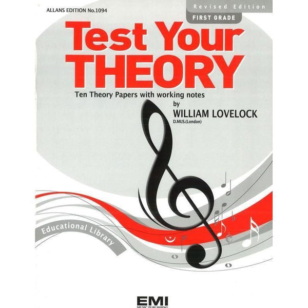 Test Your Theory First Grade-Sheet Music-EMI Music Publishing-Logans Pianos