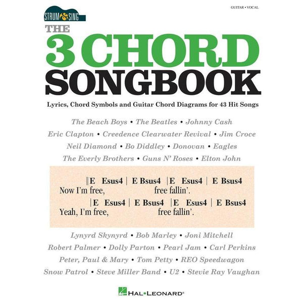 The 3 Chord Songbook-Sheet Music-Hal Leonard-Logans Pianos