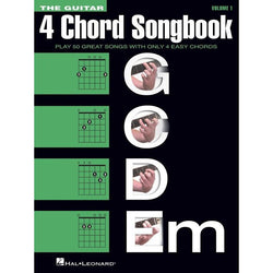 The Guitar 4 Chord Songbook G-C-D-Em-Sheet Music-Hal Leonard-Logans Pianos