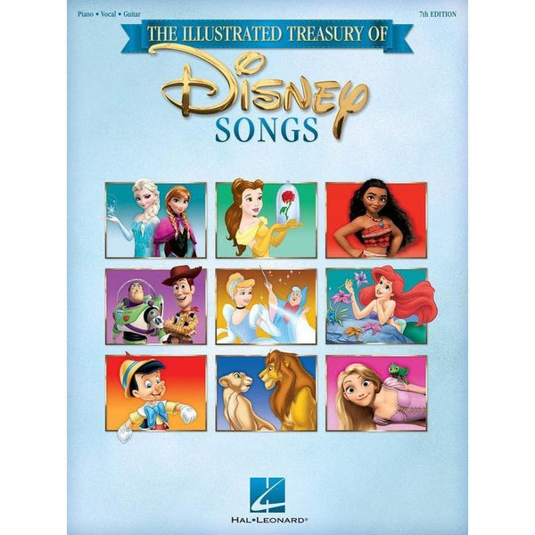 The Illustrated Treasury of Disney Songs-Sheet Music-Hal Leonard-Logans Pianos