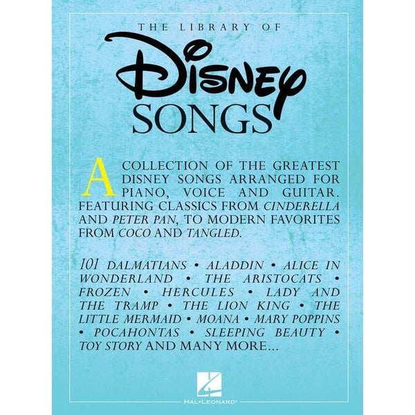 The Library of Disney Songs-Sheet Music-Hal Leonard-Logans Pianos