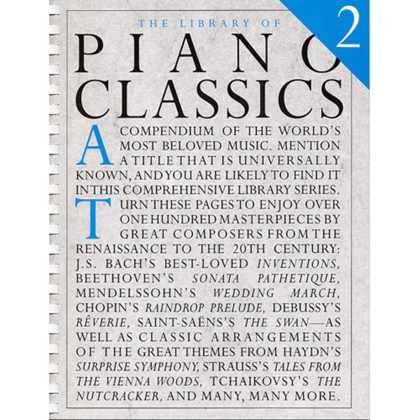 The Library of Piano Classics Bk 2-Sheet Music-Amsco Publications-Logans Pianos