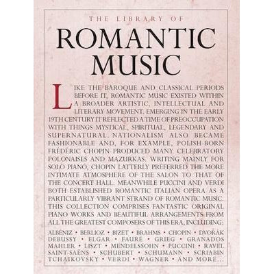 The Library of Romantic Music-Sheet Music-Music Sales America-Logans Pianos