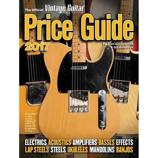 The Official Vintage Guitar Magazine Price Guide 2017-Sheet Music-Vintage Guitar Books-Logans Pianos