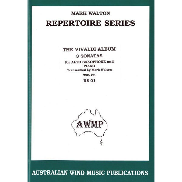 The Vivaldi Album for Saxophone-Sheet Music-Australian Wind Music Publications-Logans Pianos