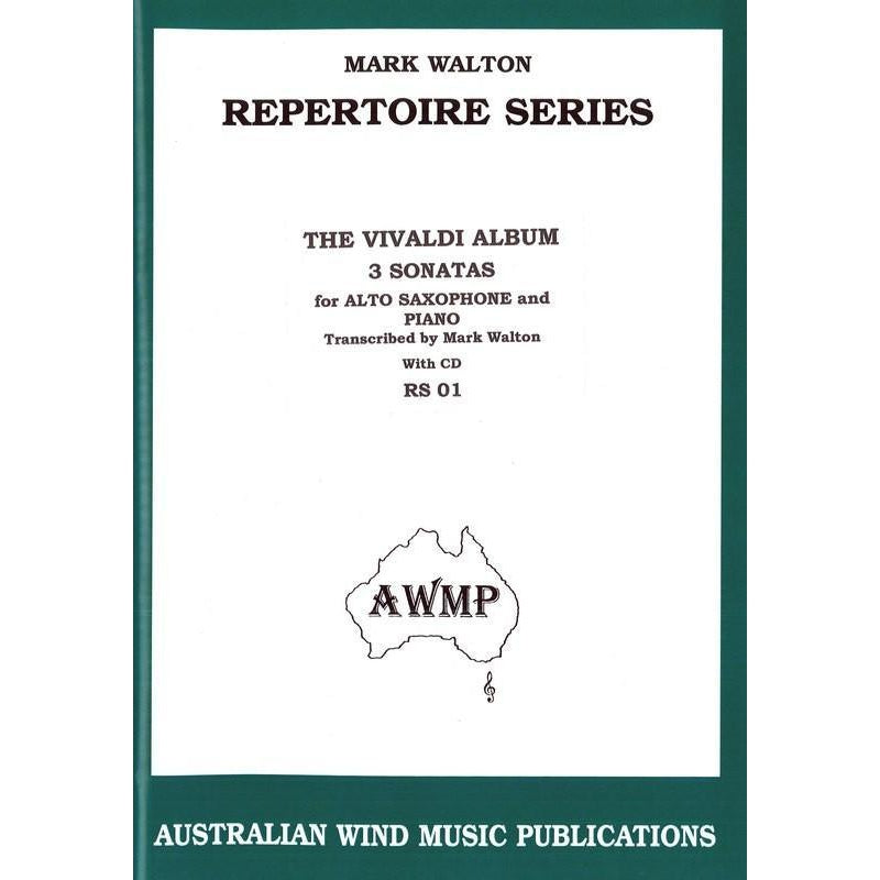 The Vivaldi Album for Saxophone-Sheet Music-Australian Wind Music Publications-Logans Pianos