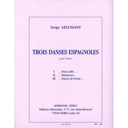 Three Dances Espagnoles Piano Solo-Sheet Music-Alphonse Leduc-Logans Pianos