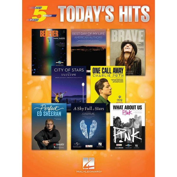 Today's Hits for Five-Finger Piano-Sheet Music-Hal Leonard-Logans Pianos