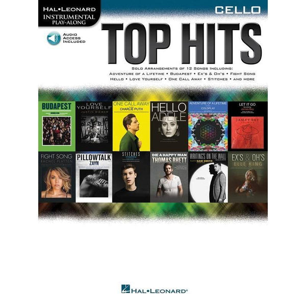 Top Hits - Cello-Sheet Music-Hal Leonard-Logans Pianos