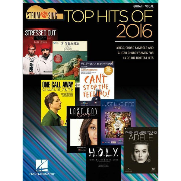 Top Hits of 2016-Sheet Music-Hal Leonard-Logans Pianos
