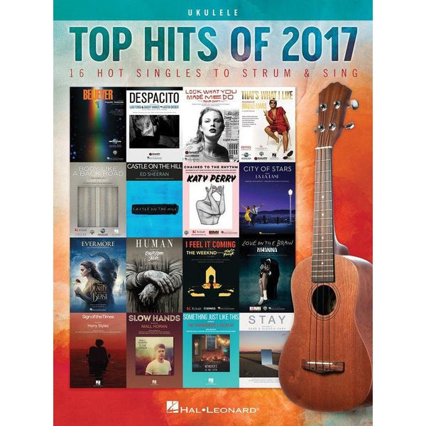 Top Hits of 2017 for Ukulele-Sheet Music-Hal Leonard-Logans Pianos