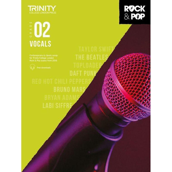 Trinity Rock & Pop Vocals - Grade 2-Sheet Music-Trinity College London-Logans Pianos