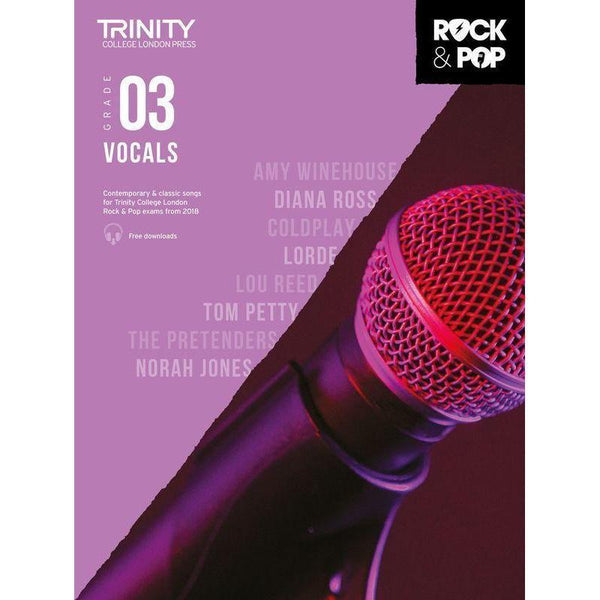 Trinity Rock & Pop Vocals - Grade 3-Sheet Music-Trinity College London-Logans Pianos