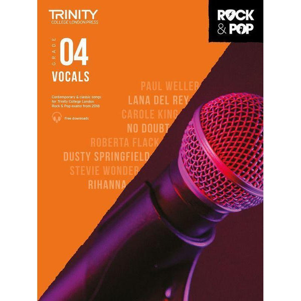 Trinity Rock & Pop Vocals - Grade 4-Sheet Music-Trinity College London-Logans Pianos
