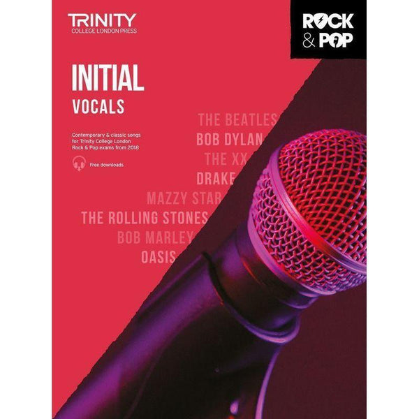 Trinity Rock & Pop Vocals - Initial-Sheet Music-Trinity College London-Logans Pianos