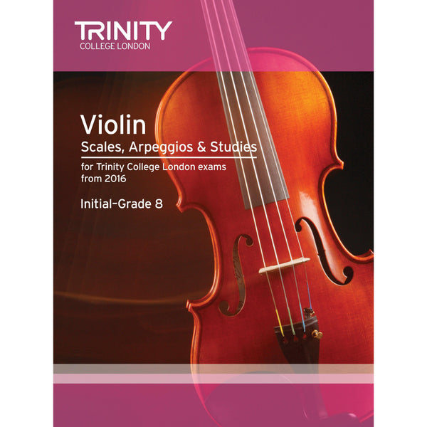 Trinity Violin Scales Arpeggios Studies From 2016-Sheet Music-Trinity College London-Logans Pianos